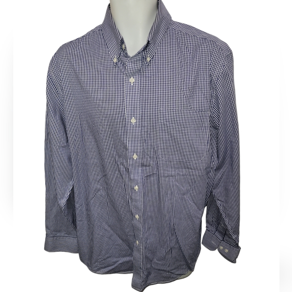 LAUREN RALPH LAUREN Gingham Slim Fit Shirt Mens 17 - 34/35